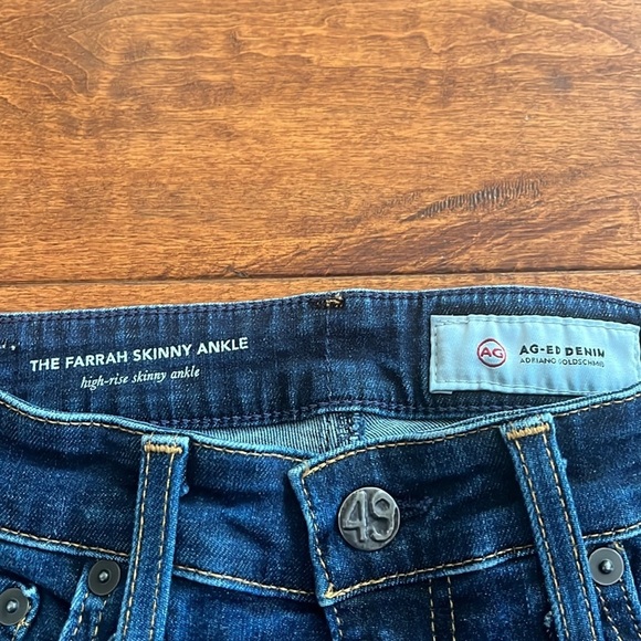 AG Adriano Goldschmied Jeans Farah High-Rise Stretch Skinny Ankle Jeans Size 27R - Picture 8 of 16